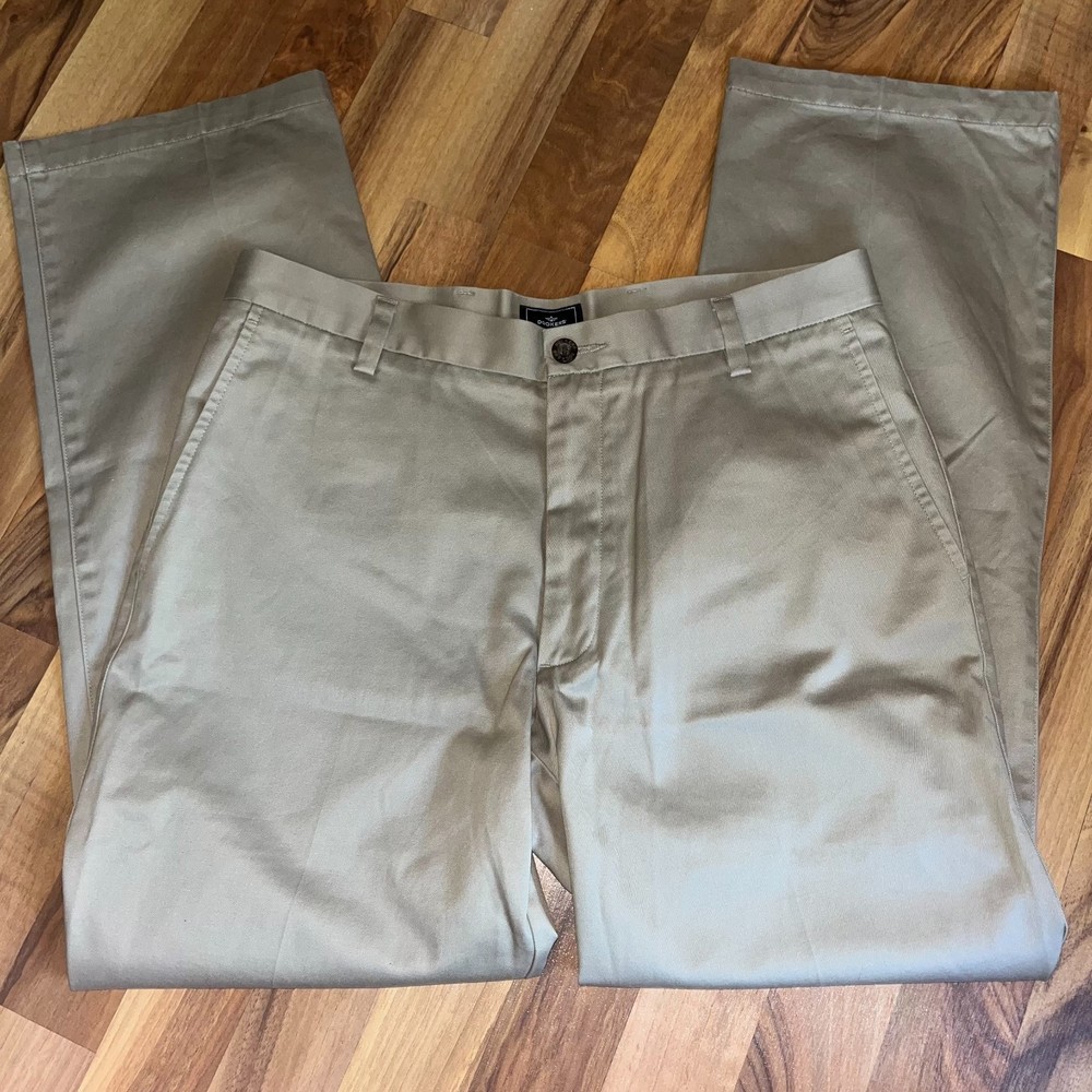 Dockers D2 Straight Fit Lightweight Dress Pants Chino Soft Stretch Men's 34x32